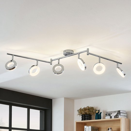 LED-taklampa Ringo 6 lampor
