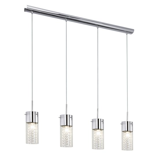 Charmant taklampa Diamond, fyrdelad