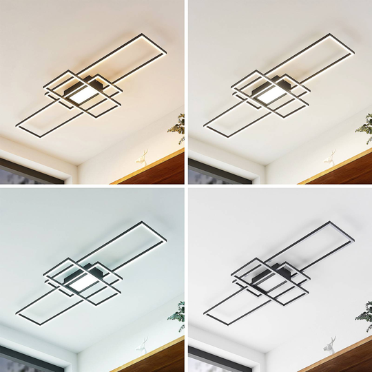 Lindby Caitlin LED-taklampa, antracit