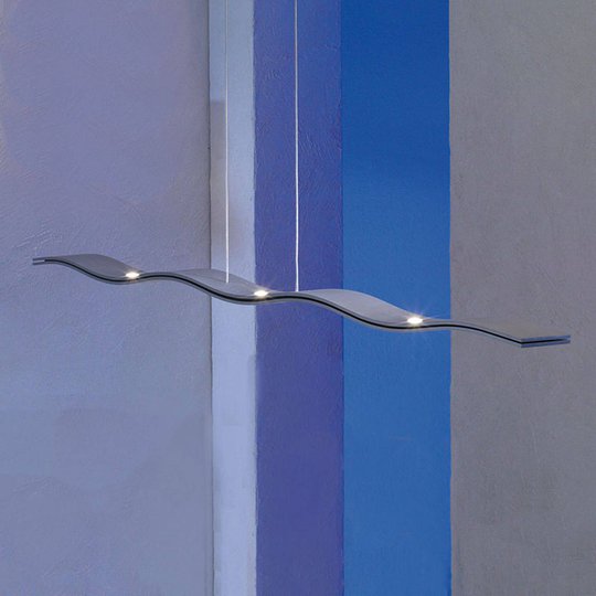 Escale Fluid - dimbar LED-hänglampa i aluminium