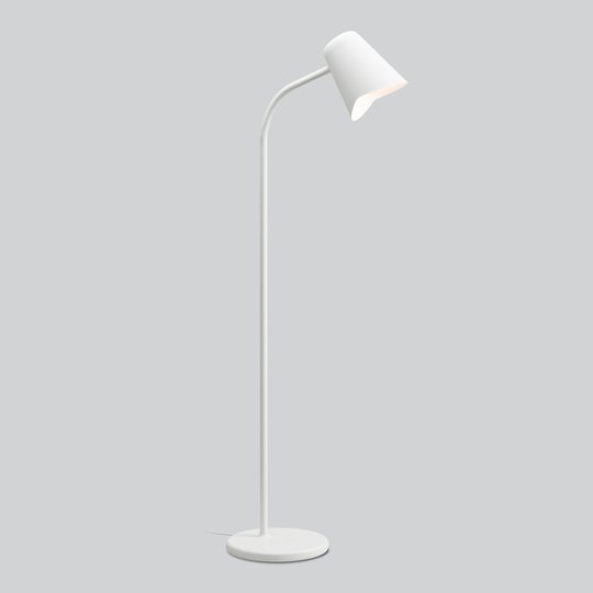 Böjlig golvlampa Me i vitt