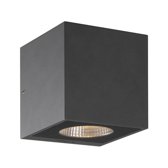 Arcchio Tassnim utomhusvägglampa, grafit 1 LED