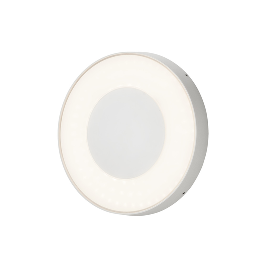 Carrara vägglykta rund LED (Vit)