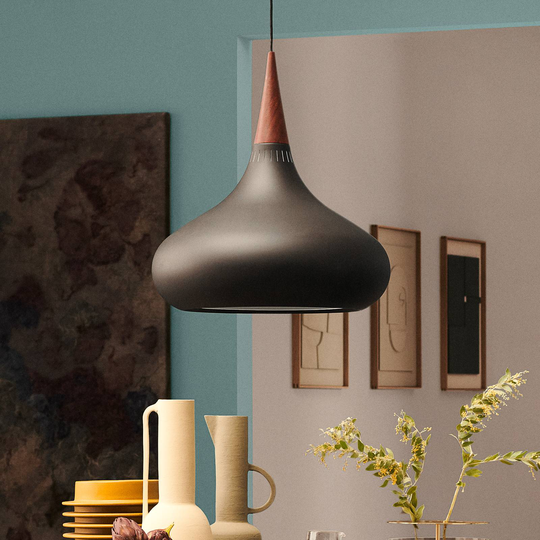 FRITZ HANSEN Orient P2 pendel svart/ros Ø 34 cm