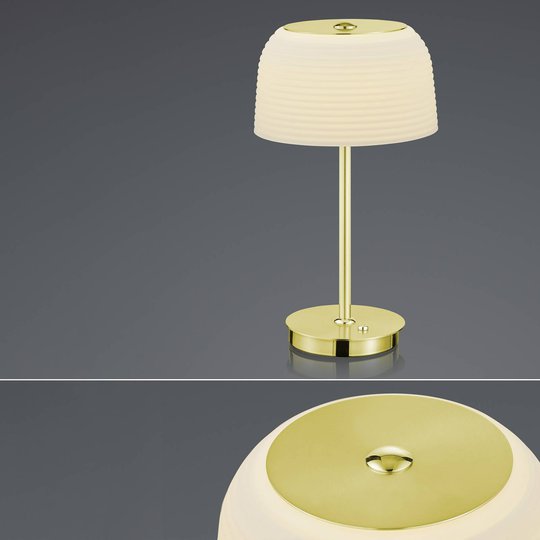 BANKAMP Nelia bordslampa ZigBee dimbar mässing