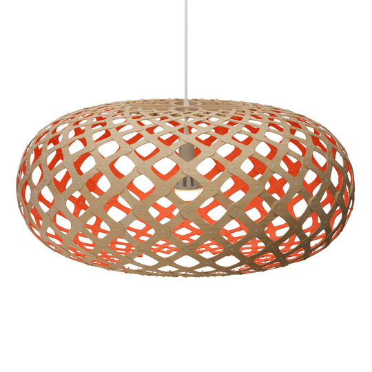 david trubridge Kina hänglampa Ø 80cm bambu-röd