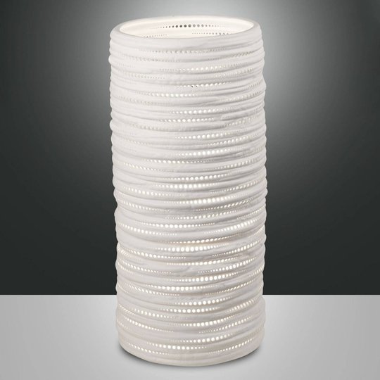 Bordslampa Marbella av keramik, höjd 37 cm