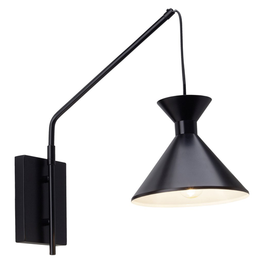 Mika vägglampa (Svart)