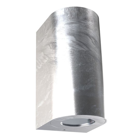 Utomhusvägglampa Canto Maxi 2, zink