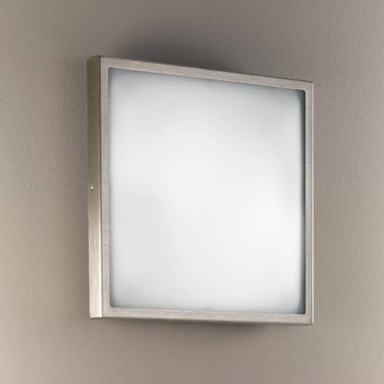 Vägg- och plafondlampa OSAKA i glas, 30 nickel