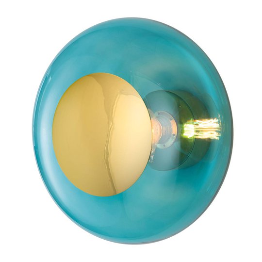 EBB & FLOW Horizon uttag guld/havsblå Ø 36 cm