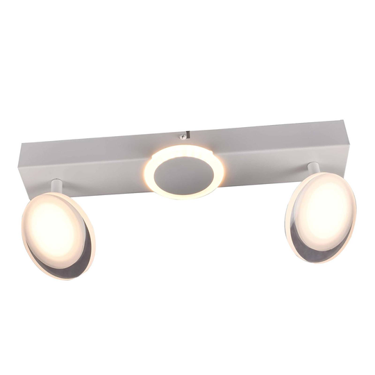 LED-takspotlight Meriza, 2 lampor vit