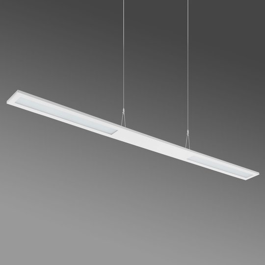 Lång LED-pendellampa Duelis II, 4 000 K