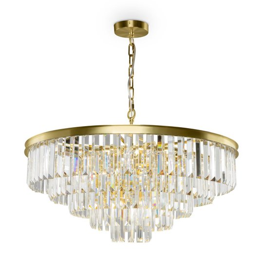 Revero kristall 70cm (Mässing/guld)