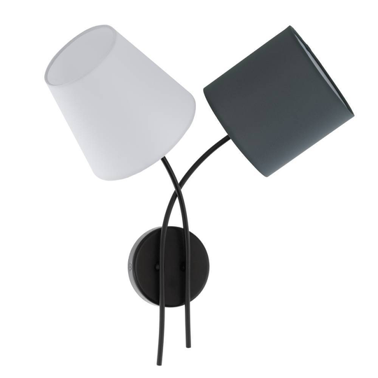 Almeida vägglampa (Svart)