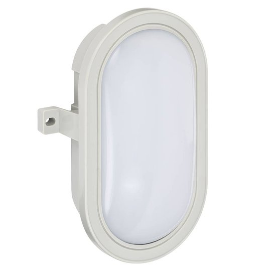 Oval LED-utomhusvägglampa Mats av plast