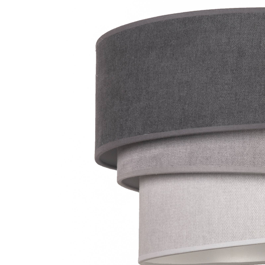 Taklampa Pastell Trio Ø 60 cm i 3 grå toner