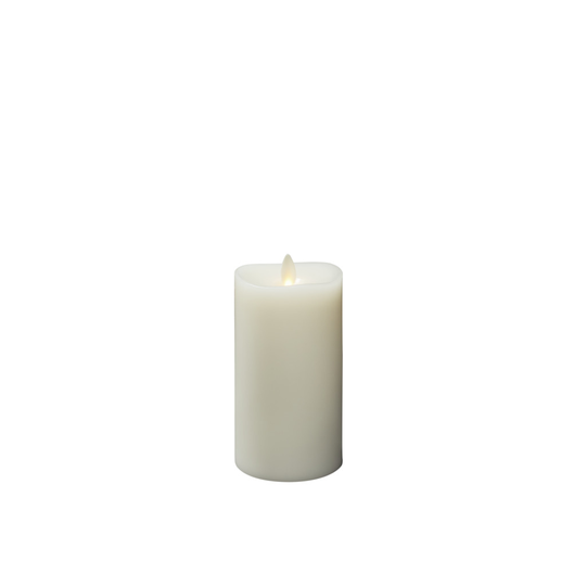 Vaxljus 7,6x16,5 cm LED (Gräddvit)