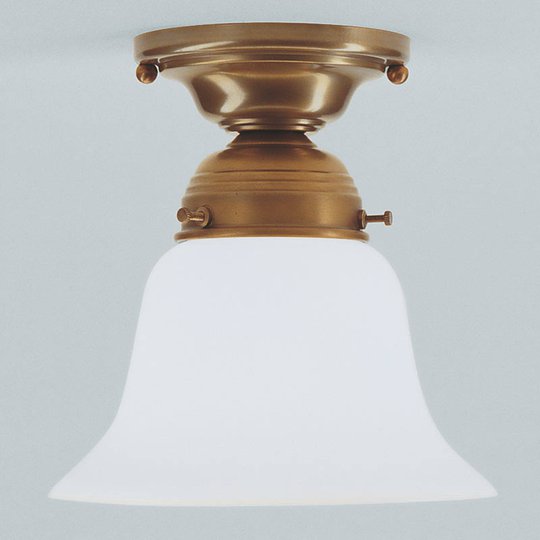 Mässingstaklampa Alena med glasskräm