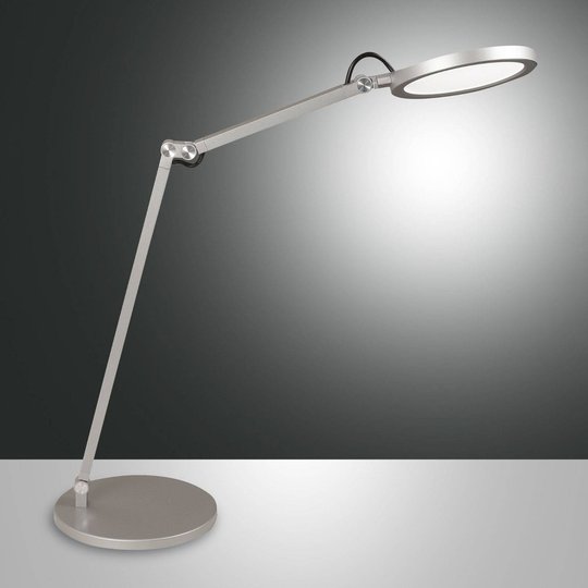 LED-skrivbordslampa Regina med dimmer alu
