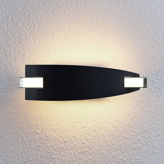 LED-vägglampa Marija i svart