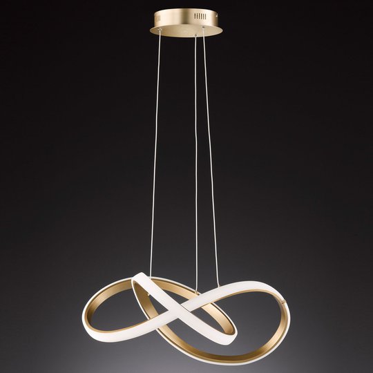 LED-hänglampa Indigo, guld matt
