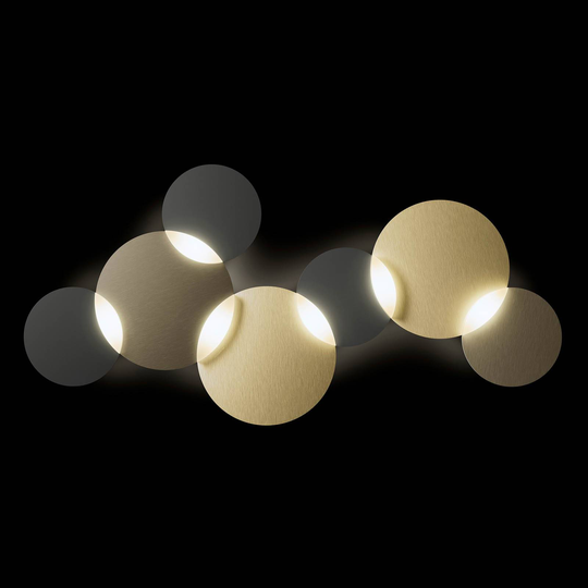 GROSSMANN Circ LED-taklampa brons mässing 6 lampor