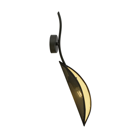 Lotus K1 vägglampa (Svart)