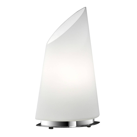 BANKAMP Sail bordslampa av glas, höjd 33 cm