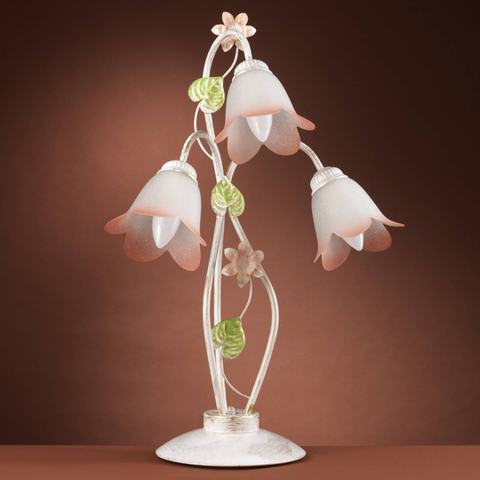 Bordslampa Botton i florentinstil, 3 lampor