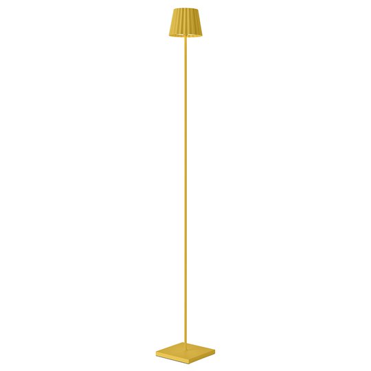LED-golvlampa Troll för utomhusbruk, gul