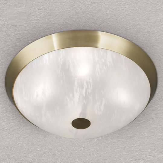 Klassisk taklampa Jaya med glasskärm, 42 cm