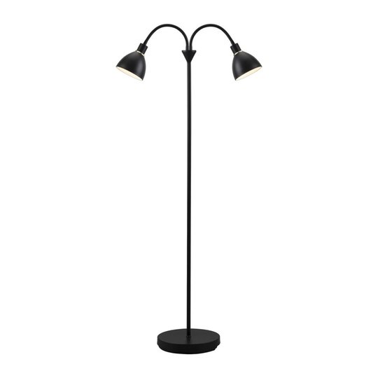 Ray golvlampa dubbel (Svart)