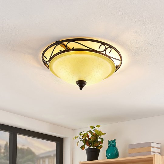 Lindby taklampa Fanka med scavoglas