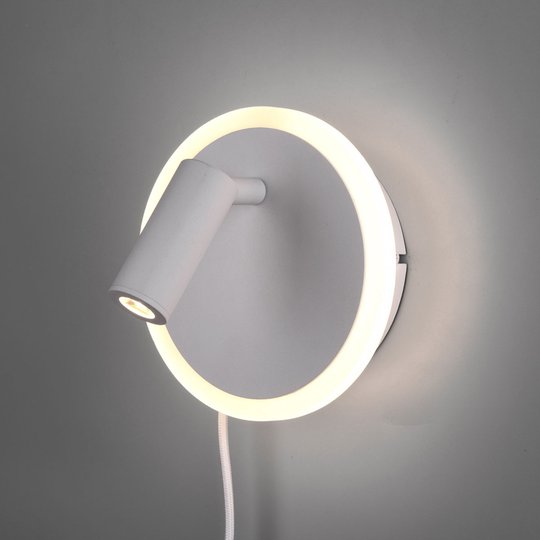 LED-vägglampa Jordan, 2 lampor, vit
