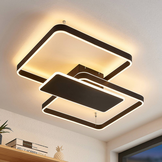 Lucande Kadira LED-taklampa 80 cm svart