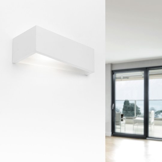 Vägglampa Teos, bredd 24,5 cm