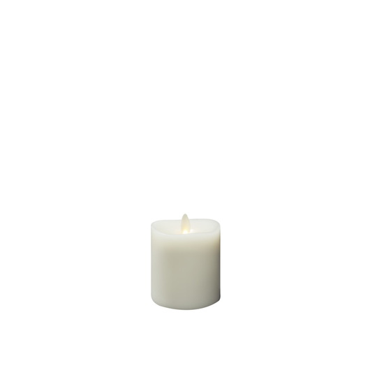 Vaxljus 7,6x11,4cm LED (Gräddvit)