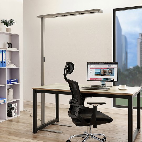Arcchio Ionel LED-kontorsgolvlampa, sensor, dimmer