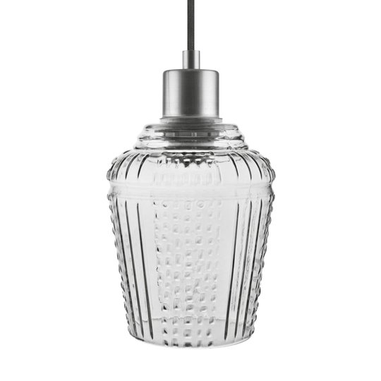 LEDVANCE Vintage 1906 Carved Pendant Jar grå