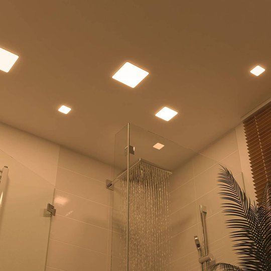 Paulmann LED-panel Veluna 3 000 K kantig 18,5 cm