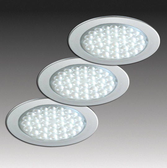 R 68-LED inbyggnadsspot, 3dels-set