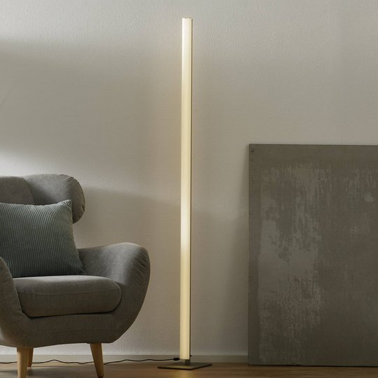 Helestra Venta - LED-golvlampa, matt nickel