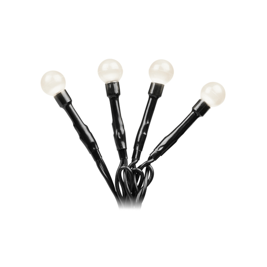 Slinga 80 varmvita LED (Svart)