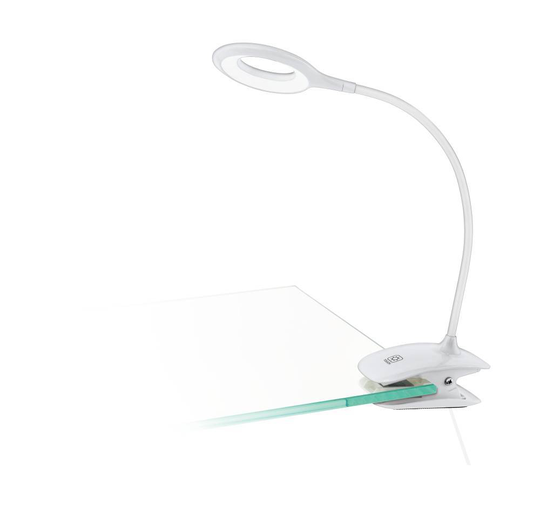 Cabado klämlampa (Vit)