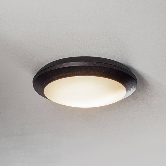 LED-taklampa Umberta sensor svart, CCT