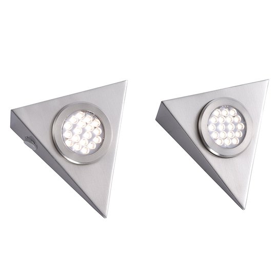 Trekantig LED-bänklampa Helena, set om 2