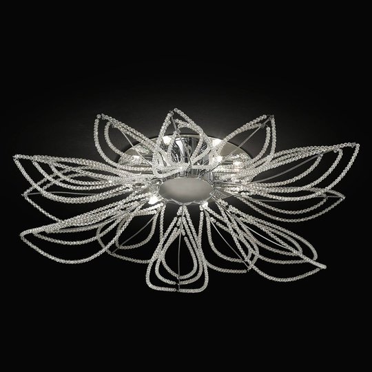 Taklampa Girasole i blomform, 85 cm