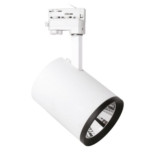 LED-spot Marco för 3-fas skena, vit 4 000 K