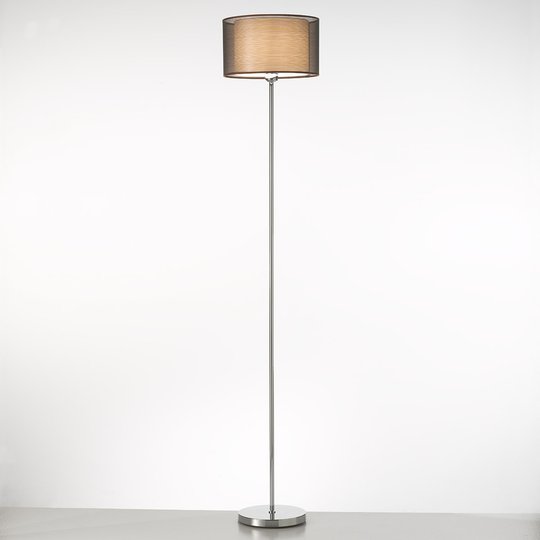 Elegant golvlampa Bonnie med tygskärm